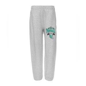 Boys Lie Heather Gray Joggers with Teal Graphic